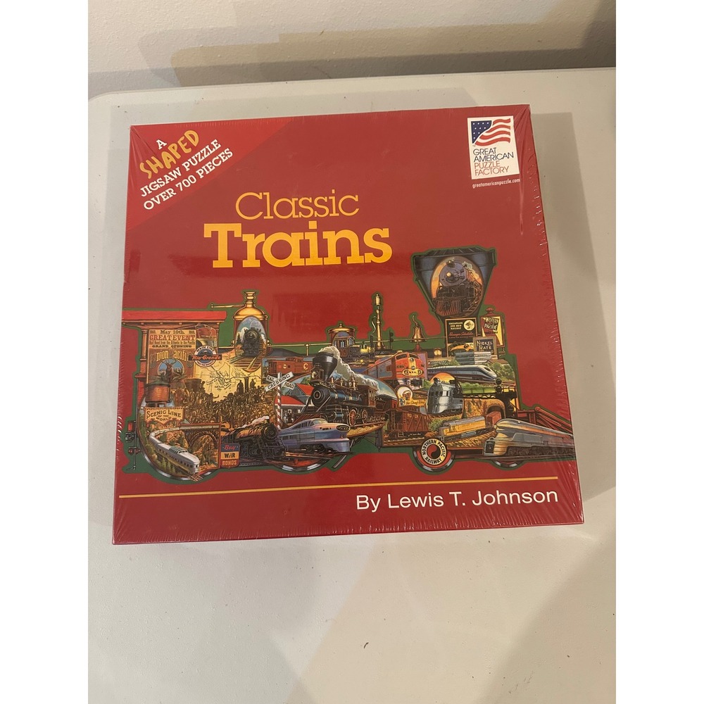 Vintage Classic Trains Puzzle 700+ Pieces Great American Puzzle Factory